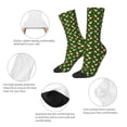 thumbnail image 4 of Lukts Gnomes In Caps Pattern Womens Crew Soft Moisture-wicking Socks,Moisture Control Crew Socks,Mid Calf Socks, 4 of 6