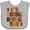 AC-Heather Grey, variant on Inktastic Thanksgiving Gobble Time Turkey Boys or Girls Baby Bib