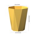 thumbnail image 3 of Fashionable Small Trash Can, Plastic Trash Bin, Trash Cans for Bathroom, Unique Wastebasket Garbage Container, Paper Basket Office Organizer for Laundry Room, Kitchens, Offices, Dorms, 3 of 7