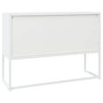 thumbnail image 5 of vidaXL Sideboard White 105x35x75 cm Steel 1 Shelf, 5 of 5