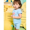 thumbnail image 3 of Garanimals Newborn, Baby & Toddler Girl Ribbed Cotton Biker Shorts, Prints & Solids, 4-Pack, Sizes 0-6T, 3 of 10