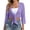 Purple, variant on LIaqionyy Cardigan for Women Summer Lightweight Beach Cover up Dress Tie Front 3/4 Sleeve Cropped Cardigans