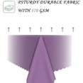 thumbnail image 3 of 60x84 Inch Lavender Rectangle Tablecloths Morandi Series Heavy Duty Washable Fabric Table Cloth Waterproof Durable Solid Table Cover for Kitchen Dining Party Buffet Home Picnic Wedding, 3 of 7