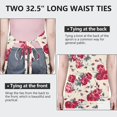 thumbnail image 6 of Pioneer Flower Floral Print Pattern Apron-Garden Aprons for Women with Pockets-Cotton Linen Waterproof Kitchen Cooking Gardening Aprons Adjustable for Kitchen,Cooking,BBQ and Salon 33x27 Inch, 6 of 7