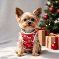 thumbnail image 7 of huayou Christmas Pet Sleeveless Vest, Santa Hat & Snowflake Printed Dog Cat Tank Top, Holiday Warm Clothes for Small Medium Pets, S Size, 7 of 7
