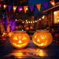 thumbnail image 6 of Halloween Decorations Outdoor Pumpkin Solar Lanterns Jack O Lantern Spooky Pattern Projection Portable Handle Waterproof Porch Patio Yard Decor Halloween Gift, 6 of 7
