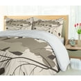 thumbnail image 5 of Ambesonne Goose Duvet Cover Set, Autumn Time Falling Leaves, 2-Calking, Umber and Champagne, 5 of 7