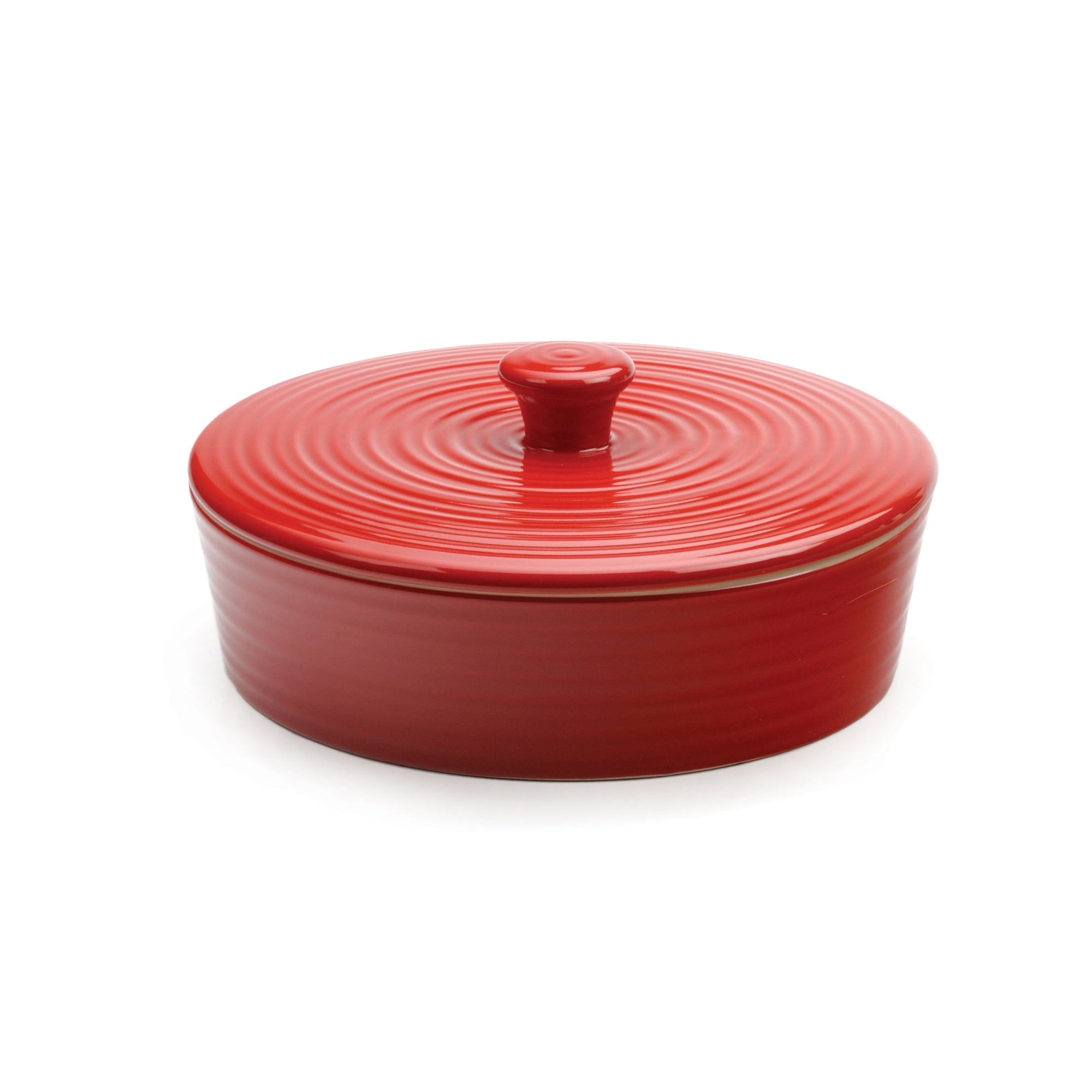 RSVP Tortilla Warmer 8in Stoneware Red