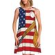 thumbnail image 1 of Balery American Flag And Baseball Vestidos de verano para mujer con estampado: vestido holgado sin mangas, vestido playero informal y cómodo para días calurosos., 1 of 7