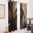 thumbnail image 2 of Vintage Western Cowboy Blackout Curtains for Bedroom Curtains Insulated Room Darkening Window Drapes for Living Room, 2 of 7