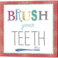 thumbnail image 4 of Wash Your Hands Brush Your Teeth by Fiona Stokes Gilbert Canvas Art Set of 2 14 inch X 14 inch Each, 4 of 4