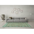 thumbnail image 3 of Ahgly Company Indoor Round Persian Light Blue Traditional Area Rugs, 4' Round, 3 of 4