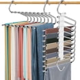 thumbnail image 1 of Perchas Multifuncionales Tipo S de 9 Niveles, Acero Inoxidable, Plegables y Antideslizantes, Ahorro de Espacio, Organizador para Pantalones, Faldas y Bufandas, 1 of 6