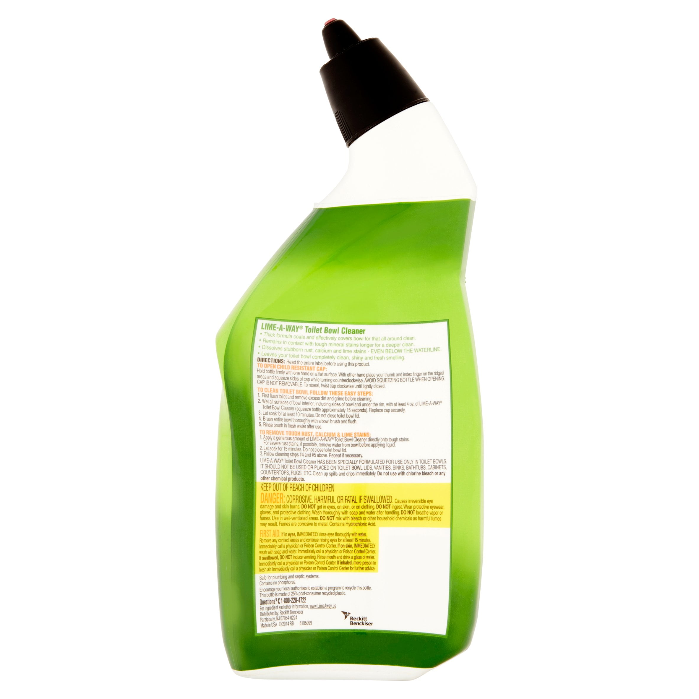 Lime-A-Way Liquid Toilet Bowl Cleaner, 16oz bottle, Remove Lime Calcium Rust