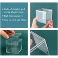 Clear Acrylic Boxes Small Plastic Square Cube, Dedoot 4 Pack Small ...