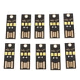 thumbnail image 2 of Luz LED USB de consumo ultrabajo, iluminación de larga duración de 0,2 W, 3 opciones Cáscara negra LED blanco cálido, 2 of 7