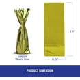 thumbnail image 3 of MT Products Metallic Gold Mylar Wine Gift Bags for Bottles - Pack of 25, 3 of 10