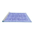 thumbnail image 2 of Ahgly Company Machine Washable Indoor Rectangle Abstract Blue Modern Area Rugs, 7' x 10', 2 of 4