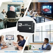 4K HDMI Video Capture Card for Streaming Gaming, 1080P 60FPS Audio Video Recorder USB 3.0 Interface, Compatible with PC, Camera, TV, Game Device