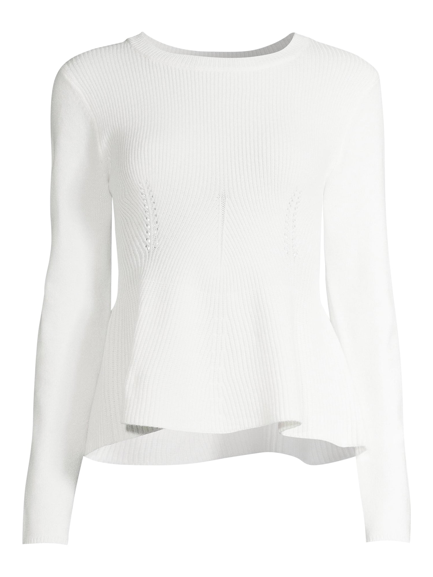 Sofia Jeans by Sofia Vergara Women's Crewneck Peplum Sweater Sofia Jeans by Sofia Vergara Women's Crewneck Peplum Sweater