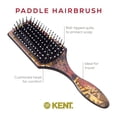 thumbnail image 4 of Kent LPB2 8.25" Small Square Paddle Cushioned Wet Dry Pro Hair Brush. Grooming, Detangling, & Smoothing Floral Print. Best Flat Everyday Men Women Brush For Curly, Thick or Thin Hair and Wigs, 4 of 6