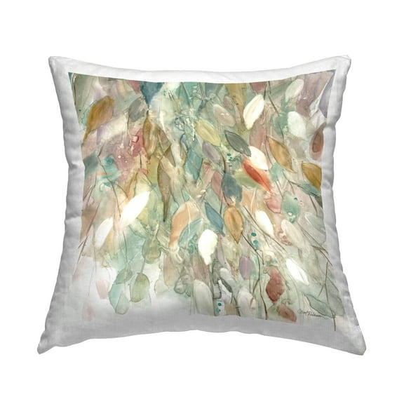 Stupell Industries Raining Cascade of Shapes Decorative Printed Throw Pillow Design by Carol Robinson.
