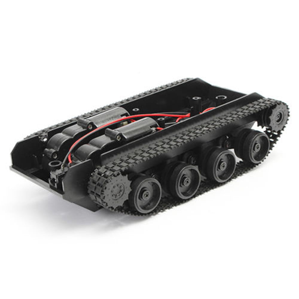 Double Shock Absorption RC Robot Car Chassis Kits Smart Tracked Tank 