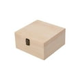 thumbnail image 3 of Wooden Storage Box Container Decorative Portable Wood Boxes Unfinished Gift Box Trinket Box Organizer for Home Decoration Valentine's 19.5x19.5x10cm, 3 of 8