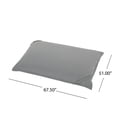thumbnail image 5 of Noble House Jake Fabric Bean Bag Chair, Gray, 5 of 6