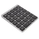 thumbnail image 1 of Teclado numérico mini USB recargable con cable de 28 teclas, delgado, portátil, de aleación de aluminio, color gris oscuro, 1 of 12