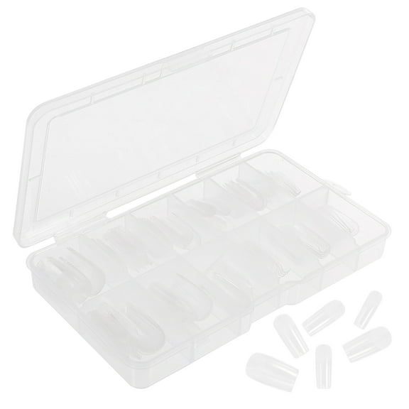 Clear Nail Tips Fingernail 120 Pcs Transparent Stickers No Trace Full Cover False Nails