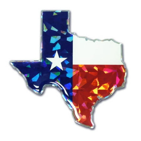 State of Texas Flag 3D Reflective Decal