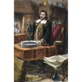 thumbnail image 2 of Evangelista Torricelli N(1608-1647). Italian Mathematician And Physicist. Torricelli Inventing The Barometer. Wood, 2 of 2