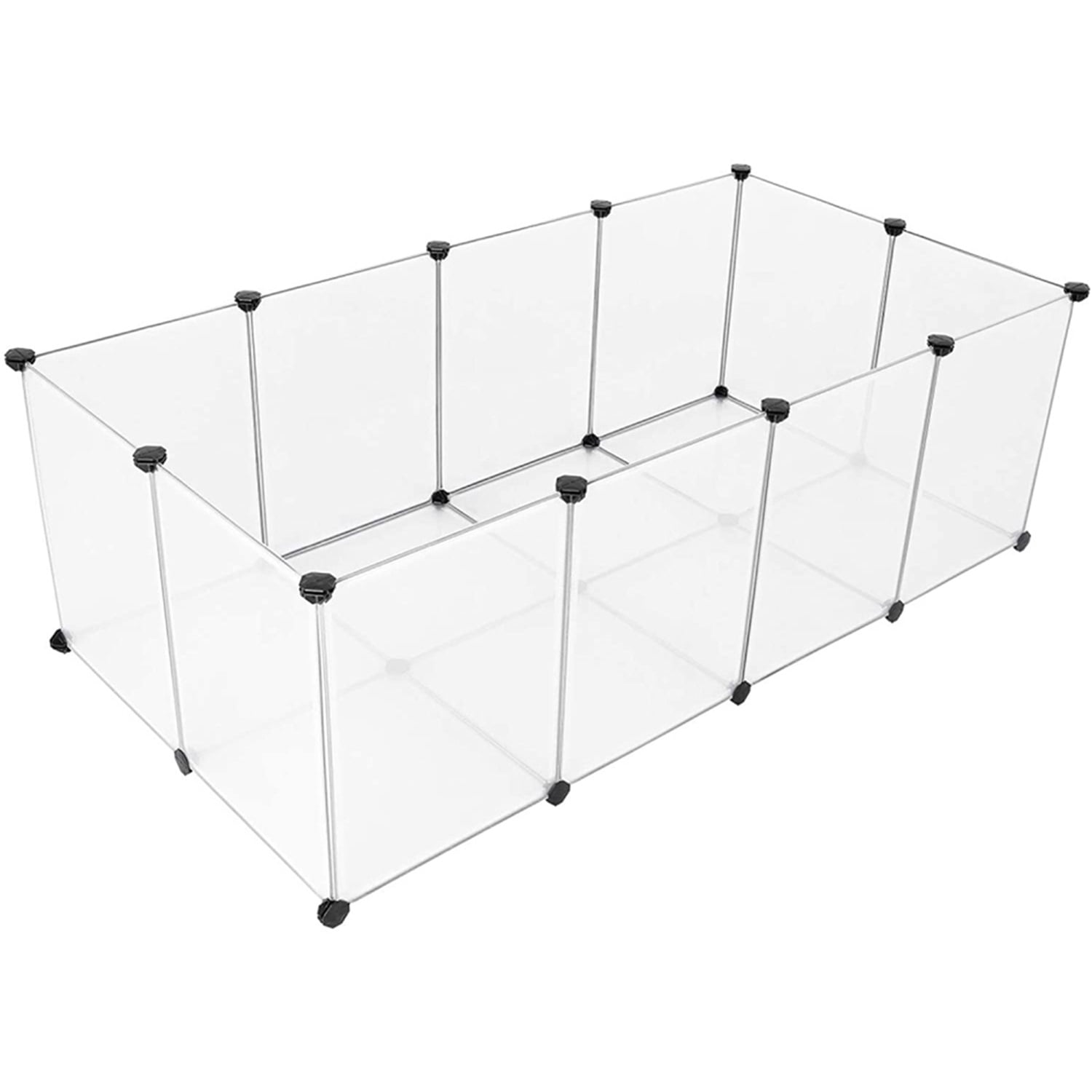 Pefilos Pet Playpen for Small Dogs, Fence Cage with Bottom Pet Playpen for Small Animals Pet Playpen Plastic Guinea Pigs, Hamsters, Bunnies, Rabbits, White Pefilos Pet Playpen for Small Dogs, Fence Cage with Bottom Pet Playpen for Small Animals Pet Playpen Plastic Guinea Pigs, Hamsters, Bunnies, Rabbits, White