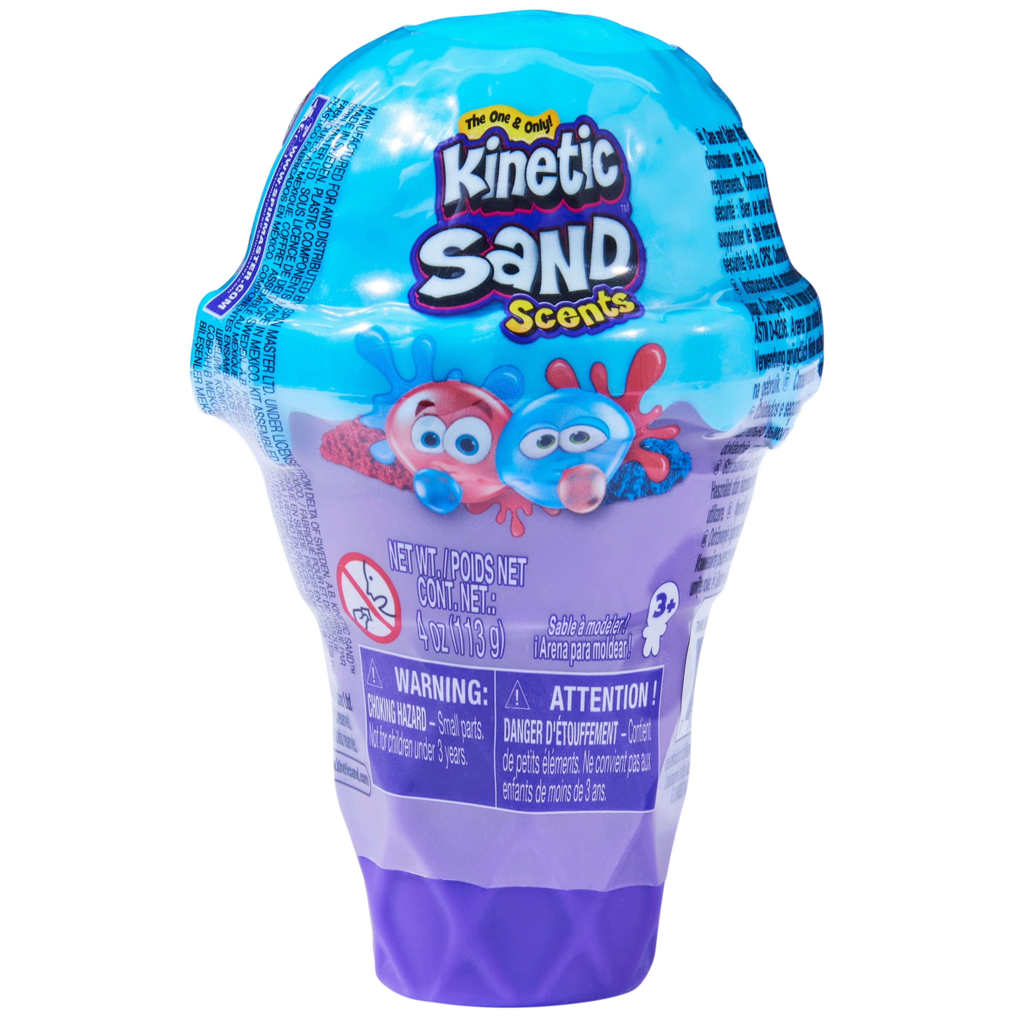 Kinetic Sand Scents, 4oz Bubblegum Ice Cream Cone Container
