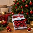 thumbnail image 3 of 42-Piece Red Christmas Ornaments, Shatterproof Christmas Tree Decorations, Plastic Assorted Styles Christmas Ball for Christmas, Holiday Decor, 3 of 7