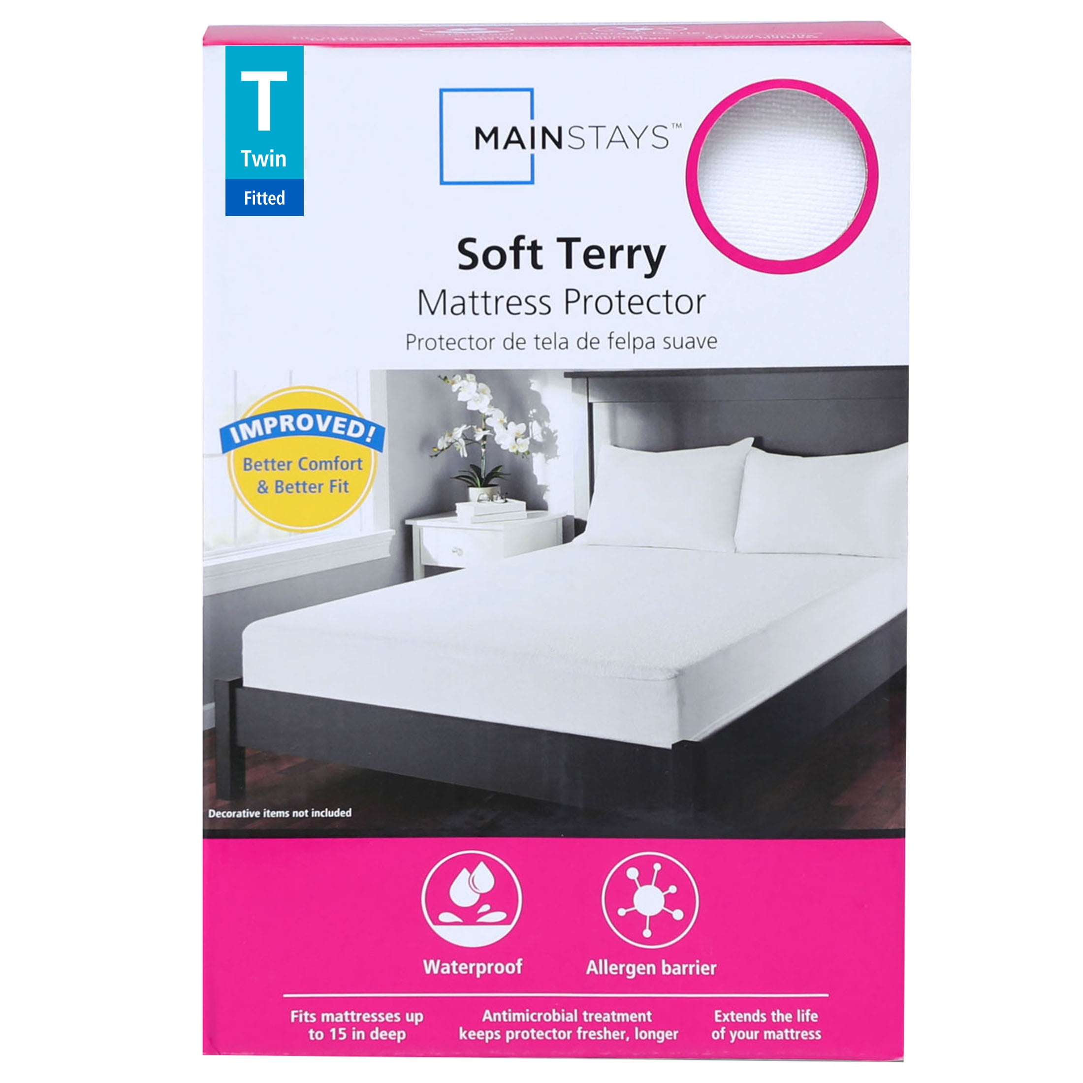 Details about   Waterproof Mattress Protector Soft Quiet Breathable Cotton Terry Cover 