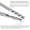 thumbnail image 6 of 10pcs Milling Cutter 1/8'' Shank CNC Engraving Bit Ball Nose End Mill 3 Flute Flat Milling Bit CNC Router Bit Milling Tool, 6 of 6