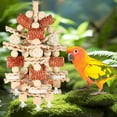 thumbnail image 4 of Bird Toys - Natural Corn Cob and Loofah Slices for Large Parrots, Like African Grey, Macaws, Cockatoos and Amazon Parrot - Wooden, 4 of 12