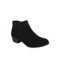 thumbnail image 2 of Union-08 Women Ankle Boots Dress Low Heel Pointed Toe Ankle Booties Side Zipper Shoes ( Black, 10), 2 of 5