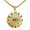 Gold, variant on K-KED Silver & Gold Egyptian Hip Hop Eye of Horus Ra Pendant Necklace Stainless Steel-Gold