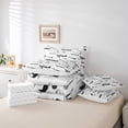 thumbnail image 6 of Homewish Retro Sirplane 7 Pieces Bedding Comforter Set,Vintage Aircraft Theme Full Bedding Set,White Black Gray Fitted Sheet Flat Sheet For Boys Teens,Super Cozy Room Decor Reversible, 6 of 8