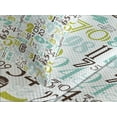 thumbnail image 4 of Ambesonne Numbers Quilted Bedspread Set 3 Pcs, Colorful Typography, King Size, Multicolor, 4 of 5