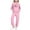 A01-Pink, variant on QATAINLAV Toddler Girls Sets Outfits 2 Piece Round Neck Sweatshirt and Leg Tied Sweatpants Athletic Casual spring Winter Outfits