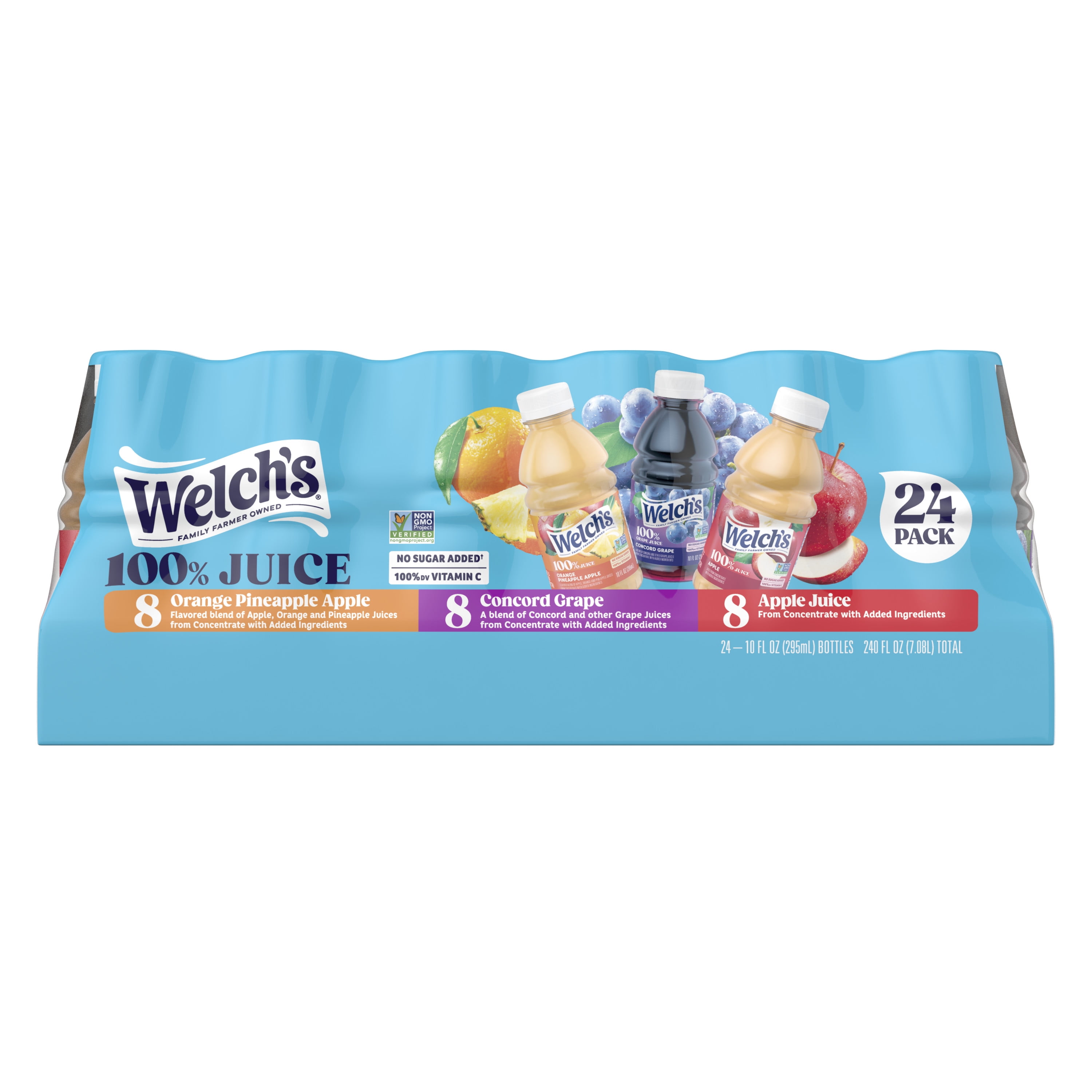 Welch's 100% Juice, Variety Pack, 10 fl oz, 24 Count