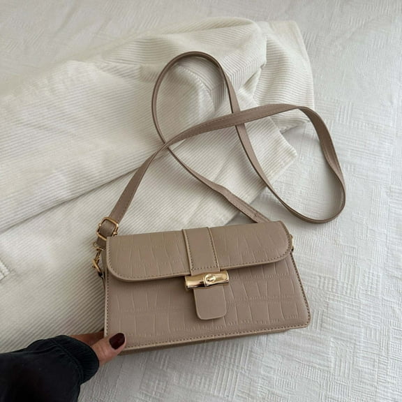 Nilvkv Shoulder Bag, Crossbody Bags for Women, Women's Fashion Casual Versatile Underarm Commuting Shoulder Crossbody Square Bag