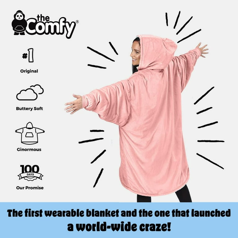 THE COMFY Dream | Oversized Light Microfiber Wearable Blanket, One Size  Fits All, Seen on Shark Tank (Sky Blue)