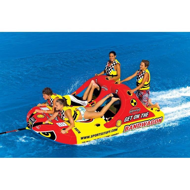 NEW SPORTSSTUFF 53-1620 Bandwagon 2+2 Towable Inflatable 4