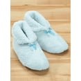 thumbnail image 3 of Womens Chenille Slippers, Foam Cushioned Footbed, Non Slip Sole, Womens Fashion - Size  Large, Blue, 3 of 7