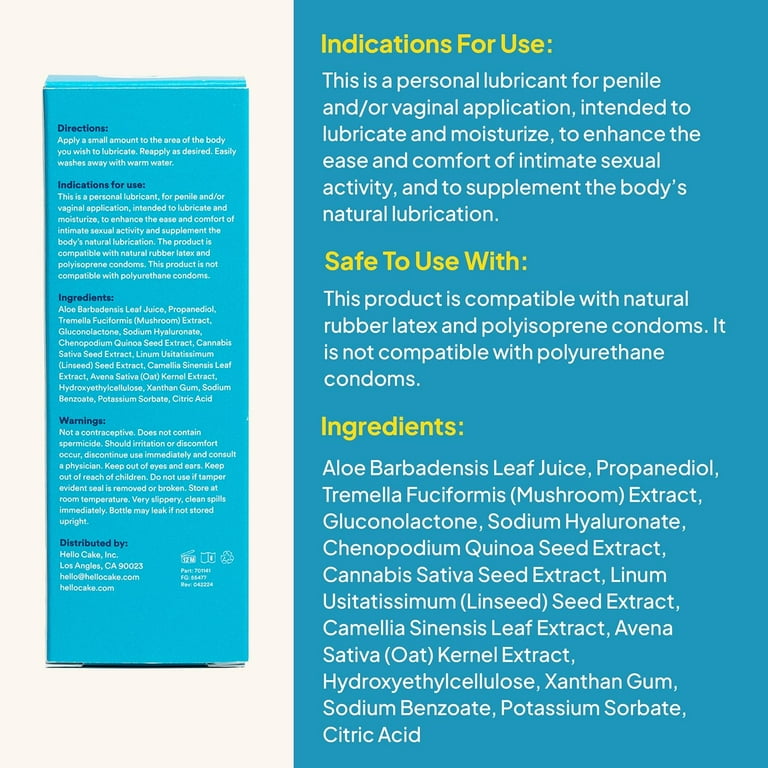 sexual lubricant ingredients Water Based Lubricant Jelly – Cupid Limited